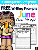 FREE June Writing Prompts for Kindergarten to Second Grade