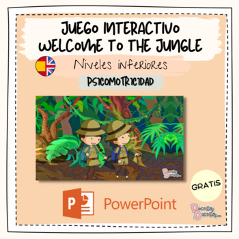 Preview of FREE Jungle PE SMART BOARD Game - Juego psicomotricidad (Eng/Esp)