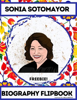 Preview of FREE: Justice Sonia Sotomayor Biography Flipbook