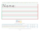 FREE- K-1st Grade I CAN Handwriting Checklist and Adaptive Lines