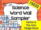 FREE K-1st Science Motion and Movement Cards