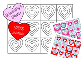 FREE 'Kandinsky's Hearts' Valentines Day Coloring Page