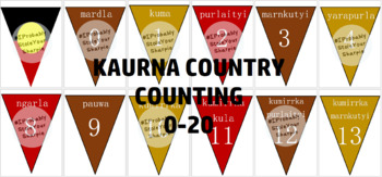 Preview of FREE Kaurna Counting! FREE bunting