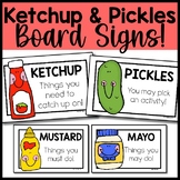 Ketchup Mustard Pickles Mayo Signs | Must Do May Do  | Fas