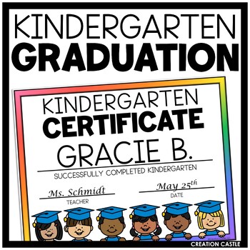 Preview of FREE Kindergarten Graduation Certificates