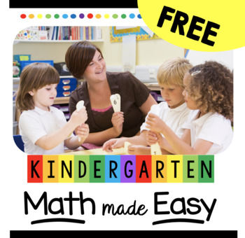 Preview of FREE Kindergarten Math Curriculum Map - Common Core Aligned Lesson Plans