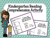 FREE Kindergarten Reading Comprehension Activity Worksheet