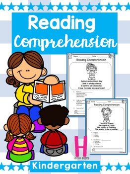 FREE Kindergarten Reading Comprehension - Distance Learning by High kids