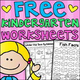 FREE Kindergarten Seasonal Worksheets - Math and Literacy