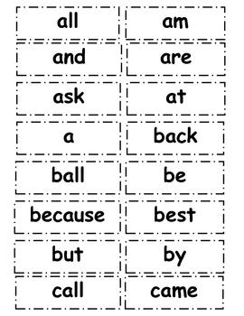 K-3 Word Wall Words