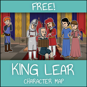 Preview of FREE King Lear Character Map Worksheet