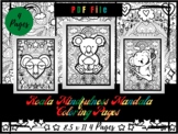 Koala Mindfulness Mandala Coloring Pages, Animals Coloring