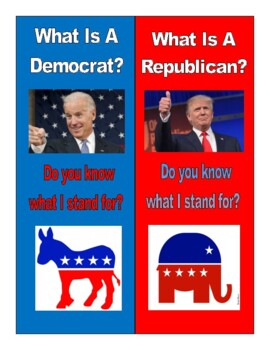 Preview of FREE LESSON   What Is A Republican?  What Is A Democrat?