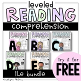 FREE LEVEL A-F Reading Comprehension Passages - SAMPLE PAGES