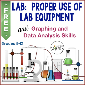 Preview of FREE Science Lab Equipment Skills Lab with Graphing and Data Analysis
