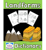 FREE Landforms Dictionary (or Coloring Book)