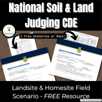 Preview of FREE Landsite & Homesite Field Example w/ Site Card: FFA Soil & Land Judging CDE