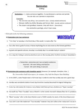 free language arts worksheet 4th 5th 6th 7th grade tpt