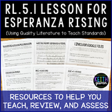 FREE Lesson Pack: Teach RL.5.1 With Esperanza Rising