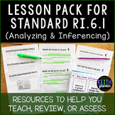FREE 6th Grade Lesson Pack for RI.6.1 (Analyzing and Inferencing)