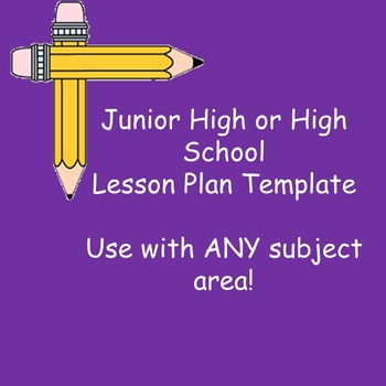 Preview of FREE Lesson Plan Template
