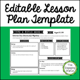 FREE Lesson Plan Template: Revamp yours in time for school!