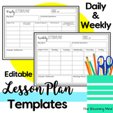 FREE Lesson Plan Template for Preschool