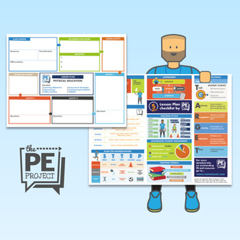 Preview of FREE: Lesson Plan Template - The PE Project