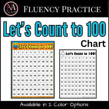 Preview of FREE Let's Count to 100 Chart