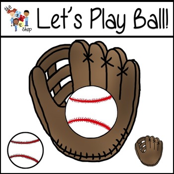 Preview of Let's Play Ball Clipart Set