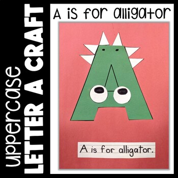 FREE Letter A Craft | A is for Alligator Craft | Short Vowel Sound ABC ...
