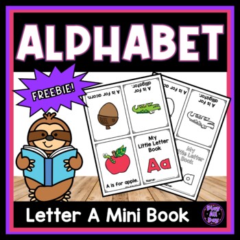 FREE Letter A Mini Book by Play All Day | TPT