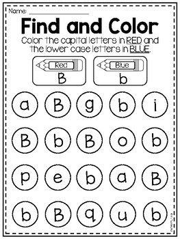 FREE* All About Letter B Printable Worksheet