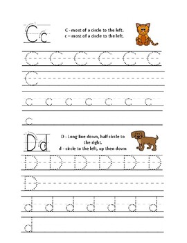 FREE Letter Formation Writing Practice (with sayings) by Simple Soul