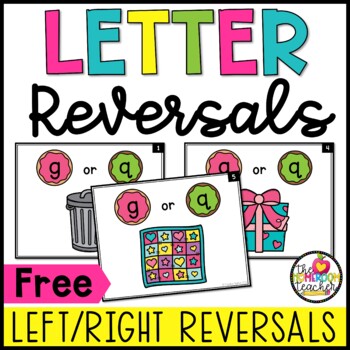 Preview of FREE Letter Reversals Activity Printable Task Cards for Occupational Therapy