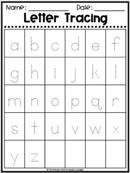 free letter tracing by the primary post by hayley lewallen tpt