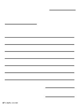 letter format on paper