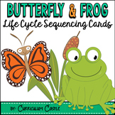 FREE Life Cycle Sequencing Cards: Butterfly and Frog