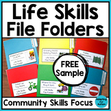 FREE Life Skills File Folder Games - Life Skills Special E