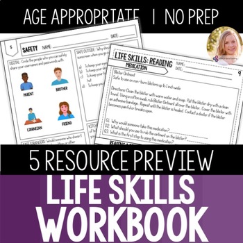 Preview of FREE Life Skills Weekly Worksheet Preview. Special Ed High School Transition