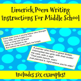 FREE Limerick Poem Writing Instructions Handout For Middle