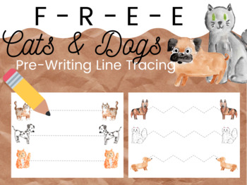 Preview of FREE Line Tracing Practice - Pre-Writing {Busy Book} Pages Toddler/PreK