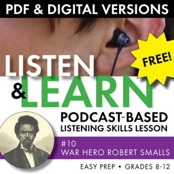 Preview of FREE! Listening Skills Podcast Activity, Listen & Learn #10, PDF & Google Drive