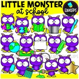 FREE Little Monster At School Clip Art Set {Educlips Clipart}