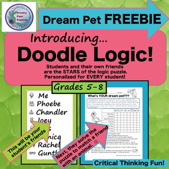 Preview of FREE Logic Puzzle, Doodle Logic, Critical Thinking