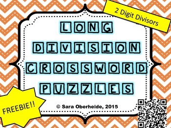Preview of FREE - Long Division Crossword Puzzles