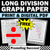 FREE Long Division Graph Paper Math Strategies Test Prep