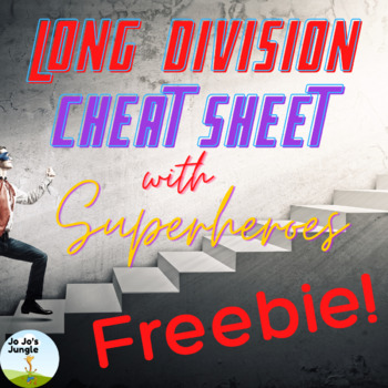 Preview of FREE Long Division Trifold Cheat Sheet