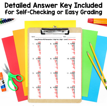 FREE Long Division Worksheet 3 Digit by 1 Digit by Sheila Cantonwine