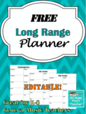 FREE Long Range Planner (Editable)